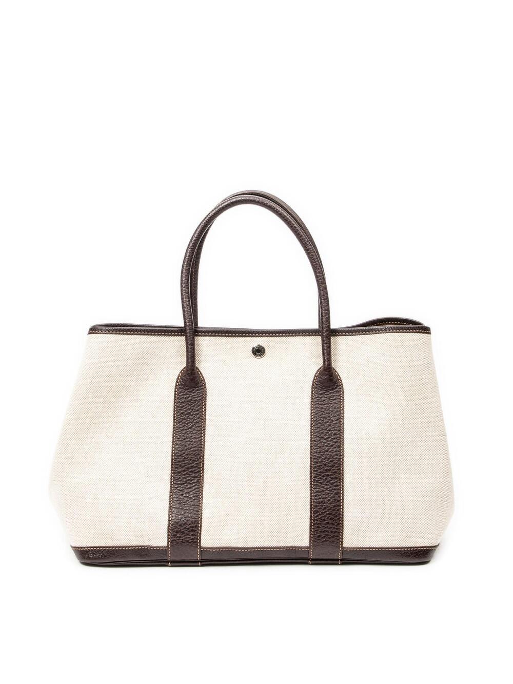 Hermes Garden Party Tote Toile And #376747H17B